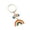 Ball Rainbow, variant on Drip Effect Keyring Rainbow Zines Alloy Keychain Sturdy Corrosions Resistant Stylish Gift Ideas