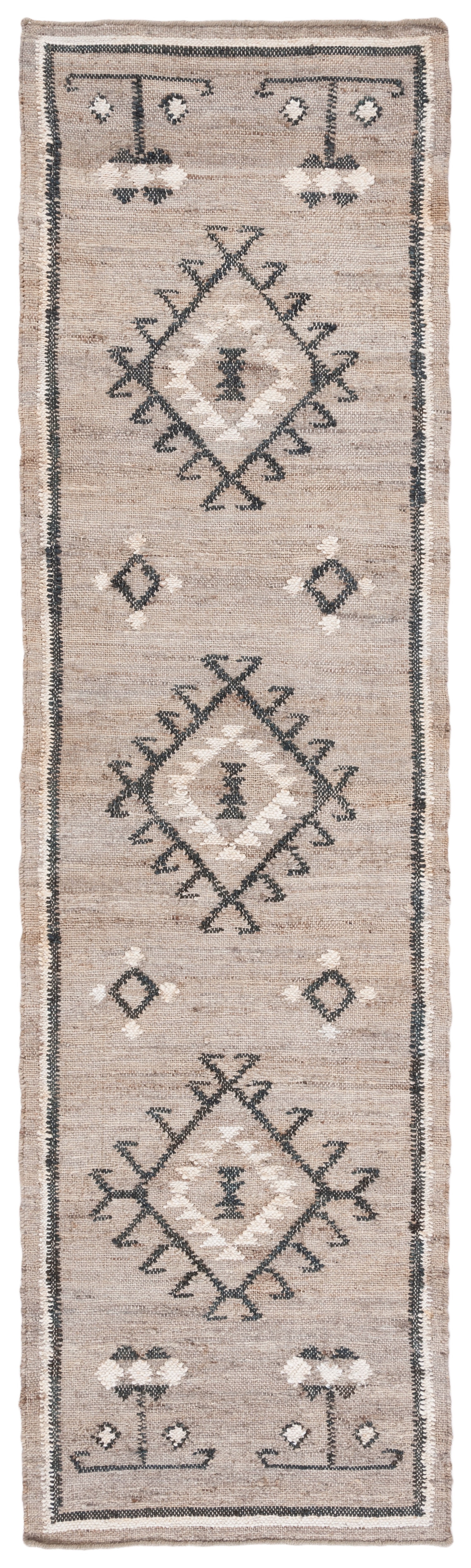 Safavieh Kilim Lisette Tribal Runner Rug, Gray/Black, 2'3" x 11'