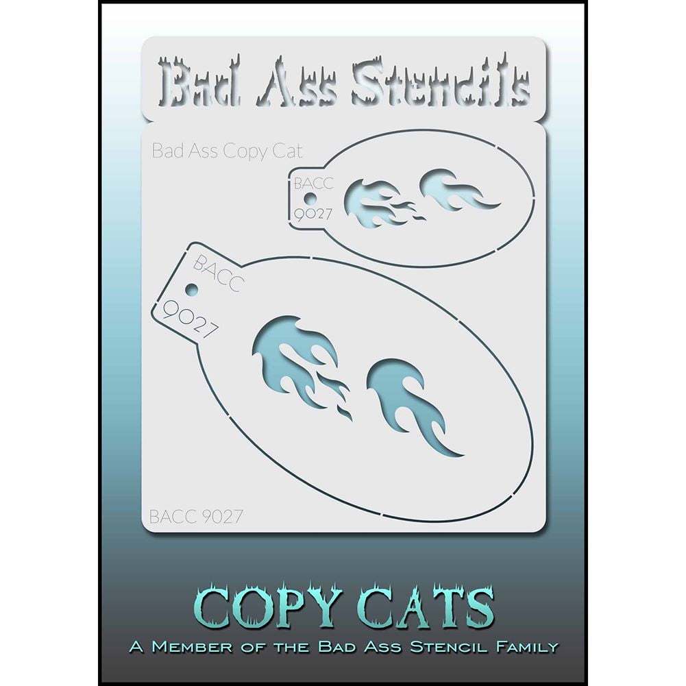 Reusable Flexible Plastic Stencil Cat Face