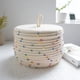 thumbnail image 2 of Cesta de almacenamiento de cuerda de algodón con tapa, caja de almacenamiento de escritorio, cesta para guardar llaves, cesta tejida para guardar maquillaje, ropa interior, 2 of 6