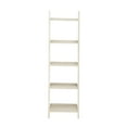 thumbnail image 6 of DecMode Traditional White Wooden 5 Tier Ladder Style Shelving Unit, 20"W x 69"H, 6 of 7