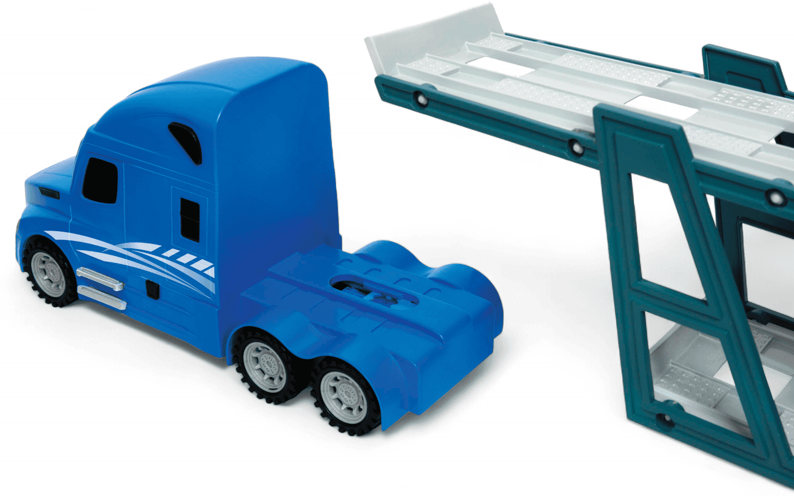 Adventure Force Big Rig Transporter Toy Truck Play Set – 12-Piece Carrier with Cars & Accessories