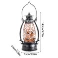 thumbnail image 2 of Yashow Halloween Nightlight Desktop Decoration 5.71 Inch, Vintage Spooky Lantern Snow Globe, Retro Swirling Glitter Centerpieces Decor for Home Shelf Tabletop, 2 of 5