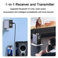 thumbnail image 6 of New Bluetooth Transmitter Receiver,Audio Receiver Transmitter for TV,with 3.5mm AUX, 4-in-1 Bluetooth 5.3 Adapter for Airplane, Gym Equipment, Cars, Headphones,Speakers,TV,PC (Black), 6 of 10