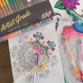 thumbnail image 4 of Artist Grade Color Gel Pen Set 100-Count for Adult Coloring Scrapbooking Doodling Comic Animation, 4 of 4