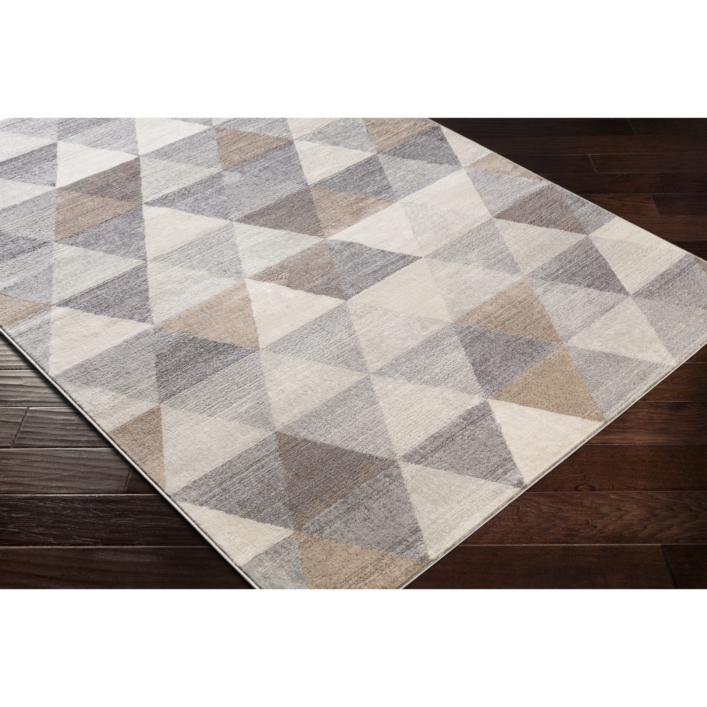 Livabliss Roma Modern Geometric Area Rug,5'3" x 7'1",Grey
