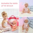 thumbnail image 3 of ZITA ELEMENT 6 Sets 14-18 Inch Baby Doll Clothes, Doll Outfit for 43cm Reborn Dolls, Total 15 Pcs Doll Clothes and Accessories for 18 Inch Girl Dolls, 3 of 9