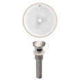 thumbnail image 1 of American Imaginations 15-in. W Undermount Sink Set White, 1 of 7