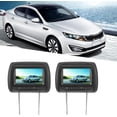 thumbnail image 4 of Universal Car Headrest Mount Monitor 7 Inch Wireless Control Headrest Monitor LCD Video Player USB MP5 Display Black 2Pcs, 4 of 5