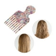 thumbnail image 5 of Unique Bargains 1 Pc Round Handle Marble Hair Insert Comb Multicolored Acetate Sheet, 5 of 5