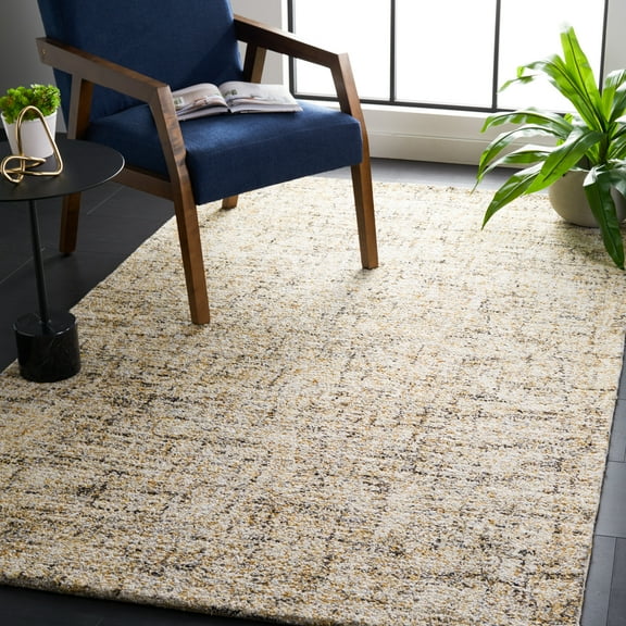 SAFAVIEH Abstract Roswell Distressed Area Rug, Beige/Gold, 5' x 8'