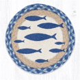 thumbnail image 1 of Couette Ronde Imprimée de Poisson de 10 x 10 Po, 1 of 1