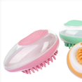 thumbnail image 3 of Cepillo de baño para mascotas rosa, cepillo de masaje para perros y gatos, almacenamiento de líquidos, cepillo para quitar el pelo, limpieza de gatos, suministros para el cuidado de mascotas, 3 of 5