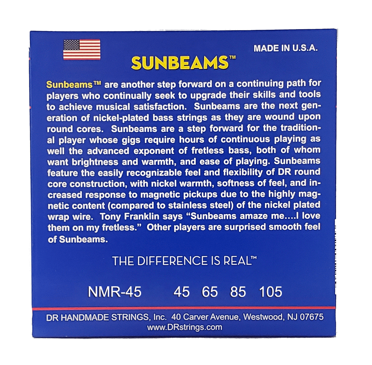 Sunbeam™ - Acoustic Bass Guitar, Electric Bass Guitar Nickel Plated Bass Strings: Medium 45-105