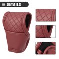 thumbnail image 4 of Unique Bargains Universal Car Gear Shift Cover Shift Knob Cover Automatic Shift Gear Cover Faux Leather Wine Red, 4 of 6