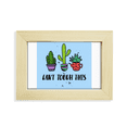 thumbnail image 1 of Can't Approach This Cactus Desktop Decorate Photo Frame Picture Art Painting 5x7 inch, 1 of 3