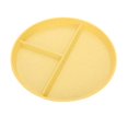 thumbnail image 1 of Assiette Repas Divisée Assiette de Dîner Sûre Assiette Incassable pour Perte de Poids Trois Compartiments pour Maison pour Enfants Jaune, 1 of 6
