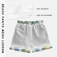 thumbnail image 3 of FORMRS Boys Swim Trunks Quick Dry Mesh Liner Boardshorts Sizes XS-XL, Retro Lemon Leaves, 3 of 7