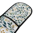 thumbnail image 4 of Yayeee Double Oven Mitt Kitchen Heat Resistant Baking 35" x7" Quilted Glove, Darker Leafy Pattern, 4 of 6