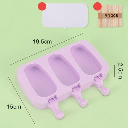 

4/8 Hole Silicone Ice Cream Forms Popsicle Molds DIY Homemade Dessert Freezer Fruit Juice Ice Pop Cube Mar Mould With Sticks