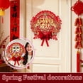 thumbnail image 4 of Red Chinese New Year Decorations Fu Character New Year New Year Home Decor Decor Lanterns Flocked Spring Festival, 4 of 8