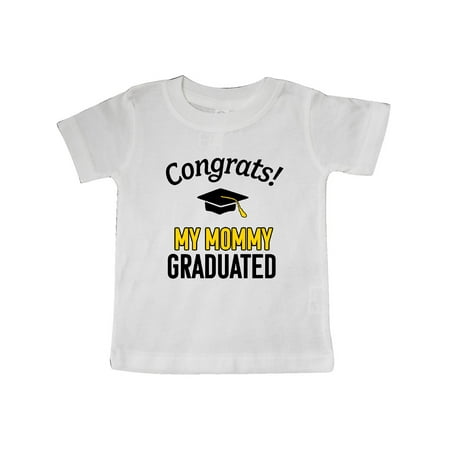 

Inktastic Congrats! My Mommy Graduated with cap Gift Baby Boy or Baby Girl T-Shirt