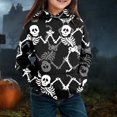 thumbnail image 2 of WRTFVZA Child Toddler Boys Girls Halloween Long Sleeve Letter Prints Warm Hoodie Pullover Tops Kids Sweat With Pumpkin Print Clothes, 2 of 2