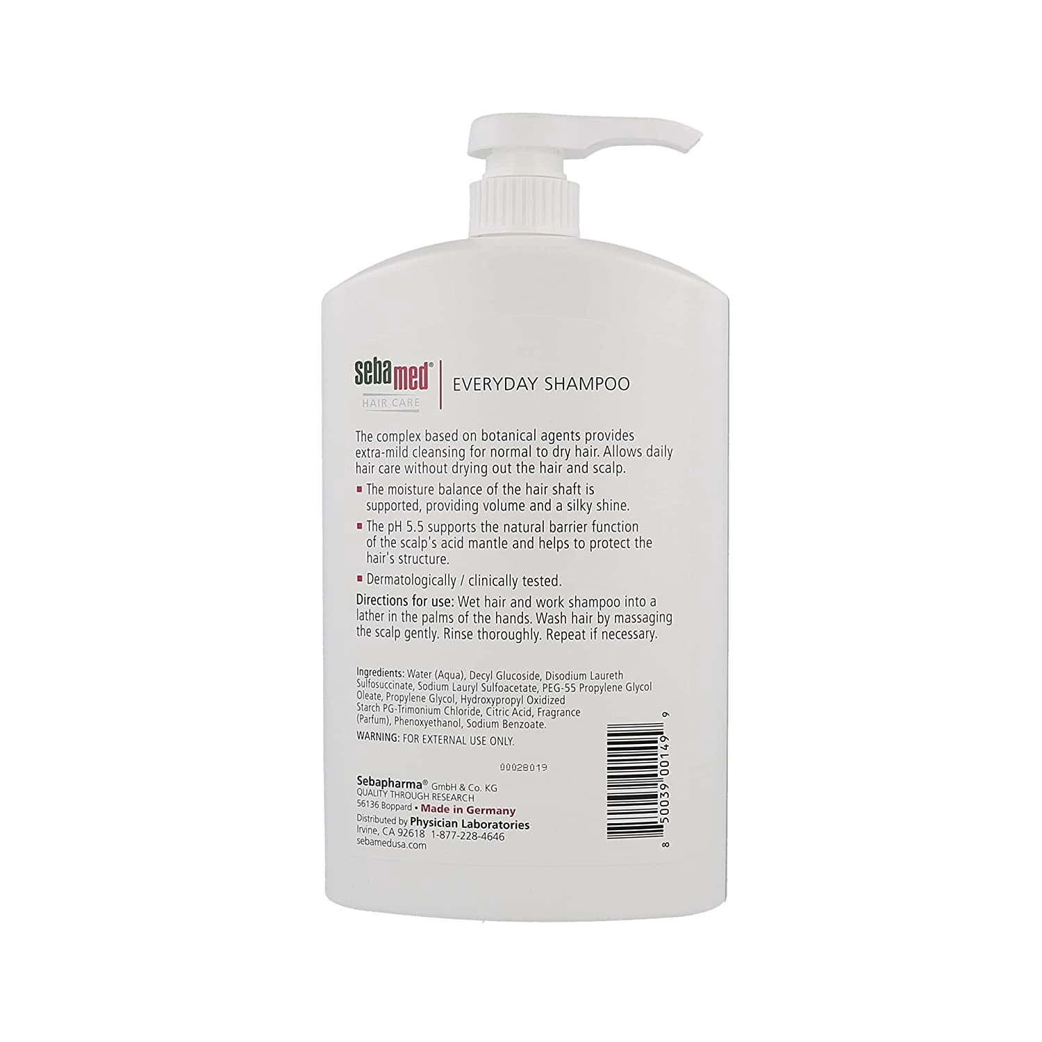Sebamed Everyday Frequent Use Shampoo Extra-Softness Brilliance 1000ml
