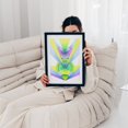 thumbnail image 5 of Geometric Radiance - Illustration Geometric Abstract Modern Art Pastel Art Deco Psychedelic Black Framed Wall Art Print 12 x 16 inches, 5 of 7