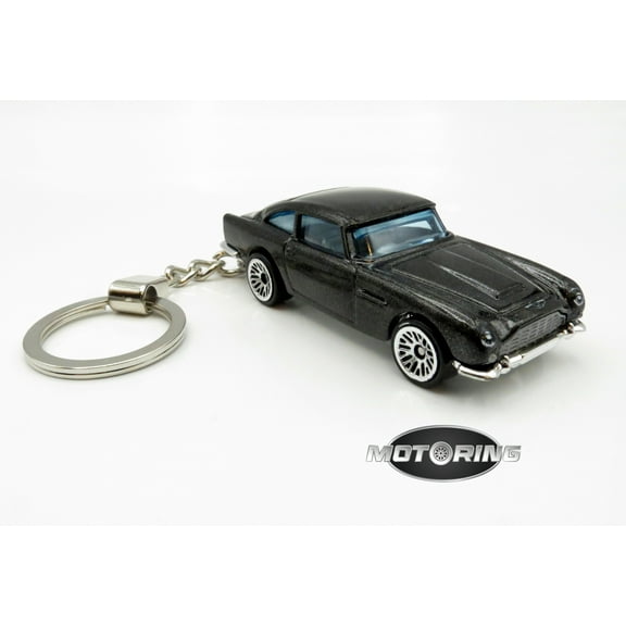 1963 '63 Aston Martin Black Car Rare Novelty Keychain 1:64 Diecast