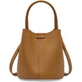thumbnail image 1 of LHSHID Single Shoulder Bucket Bag for Women Genuine Leather Simple Top Handle Bag Daily Use Satchel Retro Handbag and Purse, 1 of 7