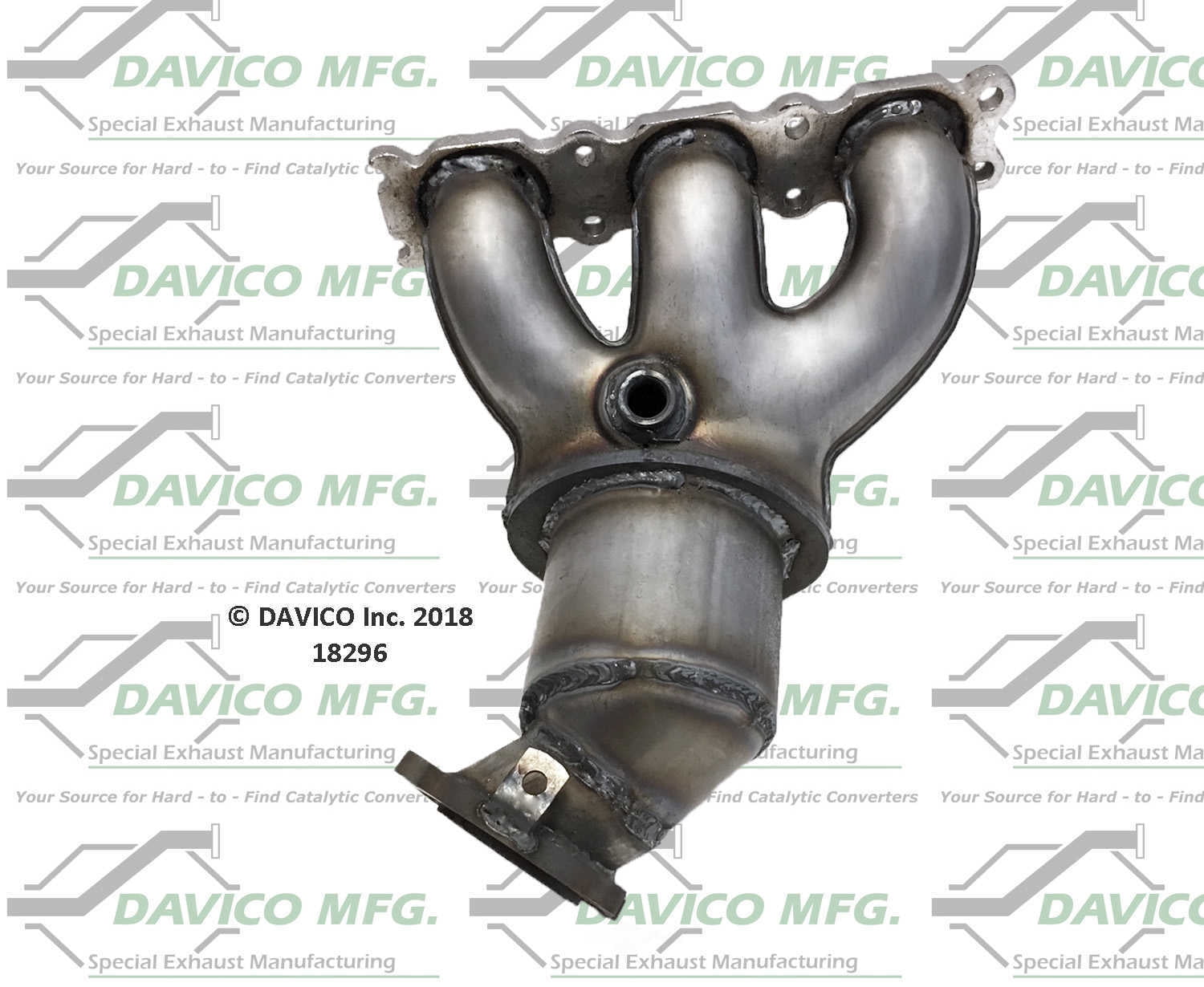 Davico Mfg 18296 Direct-Fit Catalytic Converter - Manifold