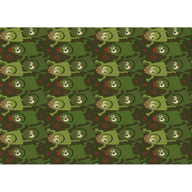 Ahgly Tapis Rectangulaire Lavable en Machine Intérieur Transitionnel Marron Chocolat, 7 Pieds x 9 Pieds