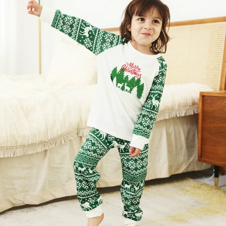 

EUHDSSDE Christmas Pajamas For Family Xmas Pajamas Pjs Sleepwear Outfits Matching Set