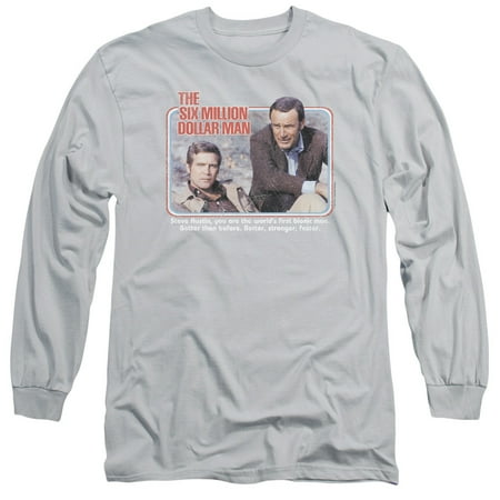Six Million Dollar Man Six Million Dollar Man The First Mens Long Sleeve Shirt Walmart Com Six Million Dollar Man Six Million Dollar Man The First Mens Long Sleeve Shirt Walmart Com