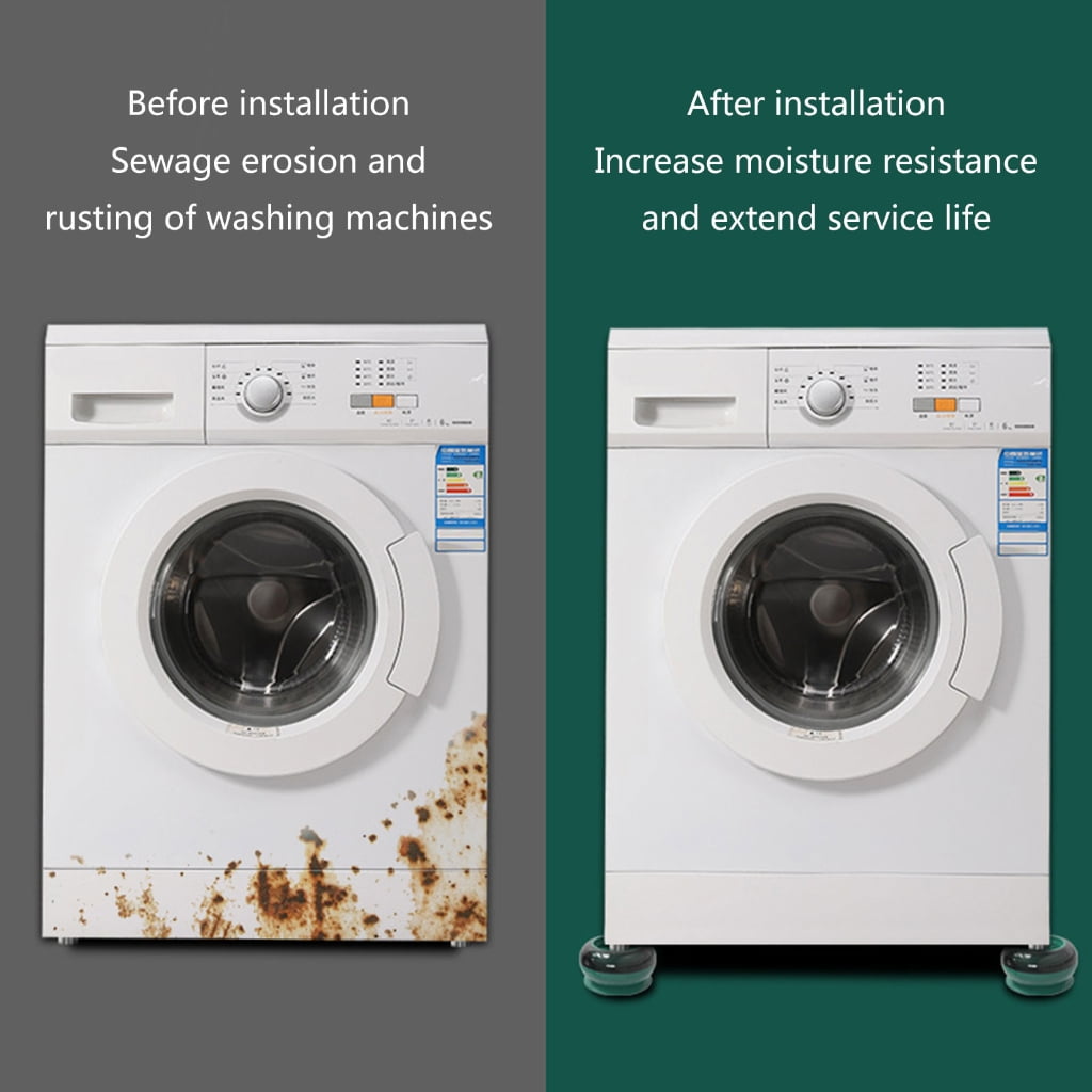 Reliable Refrigerator Stand Universal Refrigerator Support Washing Machine Pad Plastic Reduce Machine Movement & Noise