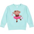 thumbnail image 2 of Inktastic Ballerina Dance Monkey Toddler Sweatshirt, 2 of 4