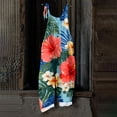 thumbnail image 6 of Iaqnaocc Hawaiian Tropic Womens Jumpsuit Plus Size Sleeveless Floral Print Jumpsuits Overalls Boho Vacation Rompers for Women Summer Loose Fit Spaghetti Strap Overalls for Women Light Blue XL, 6 of 6