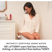 TUSHY Spa Self-Cleaning Warm Water Bidet Attachment, Adjustable Nozzle Angle, Pressure Control, Easy DIY Home Install, Requires Sink Access for Temperature Control, White/Bamboo