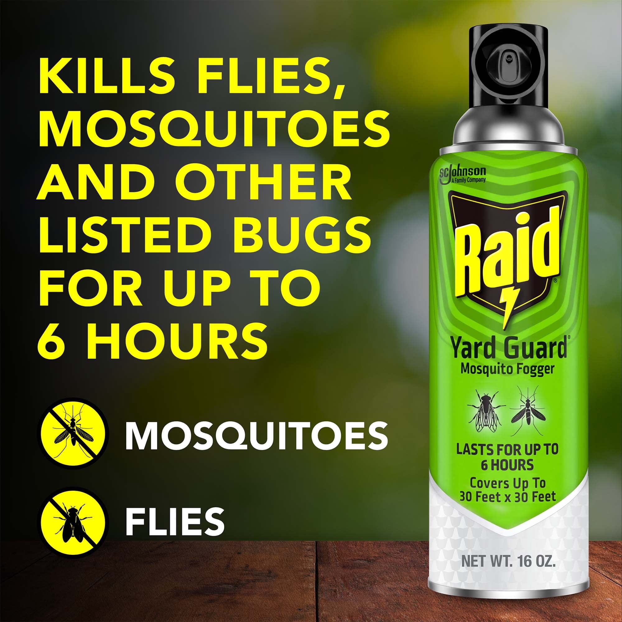 Raid Yard Guard Mosquito Fogger 16 OZ (Pack - 6)