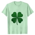 thumbnail image 3 of Ceisia Men's Loose Fit St. Patrick's Day Four-Leaf Clover Distressed Print Crew Neck T-Shirt Gifts, 3 of 4