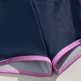 thumbnail image 5 of TOWED22 Toddler Girls Swimsuit One Piece Long Sleeve Ruffle Zipper Rash Guard Bathing Suit Swimwear Summer 2-6 Years Purple,5-6 Y, 5 of 7