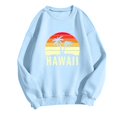 thumbnail image 1 of Bmisegm Chandails en Molleton Mode pour Femmes Col Rond Mignon Pull Manches Longues Tops Chandail à Capuchon Chandails en Molleton Décontractés pour Femmes Bleu Ciel L, 1 of 3