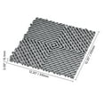 thumbnail image 3 of VEVOR Interlocking Drainage Mat, 12” x 12” Modular Interlocking Cushion, 12 Pcs Splicing Drainage Mats, Non-Slip Gray PP Drainage Floor Tile and Shower Mat, for Garage, Garden, Kitchen & Outdoor, 3 of 9