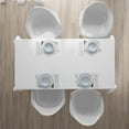 thumbnail image 4 of Ambesonne Black White Place Mats Set of 4, Hipster New Age Cat, Standard Size, Black White, 4 of 4