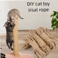 thumbnail image 3 of Typpkmm Durable Natural Sisal Rope 4/6/ 20/50M Diy Making Scratcher Replacement Cord Claw Care Furniture Protector 8MM, 3 of 7