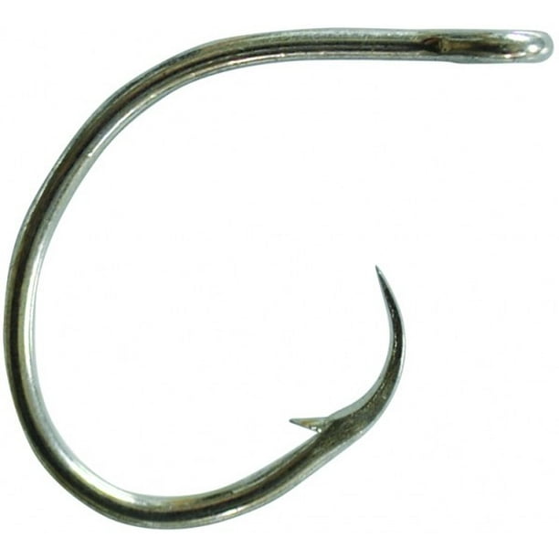Mustad 39988D Circle Hook, 1X Strong, Point Curved In Classic Hook - Duratin - Walmart.com ...