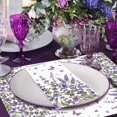 thumbnail image 4 of Servilletas de papel IANFEPH Lavender Floral, 3 capas, 100 unidades, 4 of 7