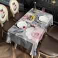 thumbnail image 6 of Pioneer Flower Floral Print Pattern Rectangle Tablecloth 60"x102",Waterproof Polyester Rectangle Table Cloth, Wipeable Spillproof Polyester Tablecloth for Dining, Camping, Indoor and Outdoor, 6 of 6