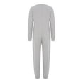 thumbnail image 4 of Alvivi Kids Special Needs Adaptive Clothing Long Sleeve Zipper One Piece Cotton Overall Jumpsuit Grey 14, 4 of 7